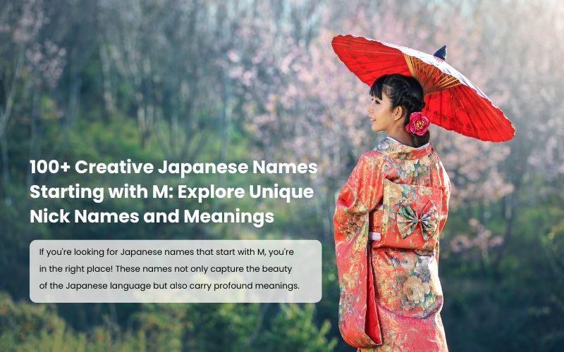 Beautiful Japanese names starting with M, featuring creative nicknames and meanings.